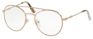 prada pr 55uv antique gold on round face|Prada Journal Eyeglasses PR 55UV col. 7OE1O1 .